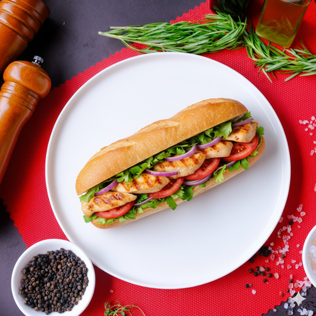 Ekmek Arası Izgara Tavuk